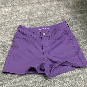 Old Navy High Waist Purple Women's Shorts